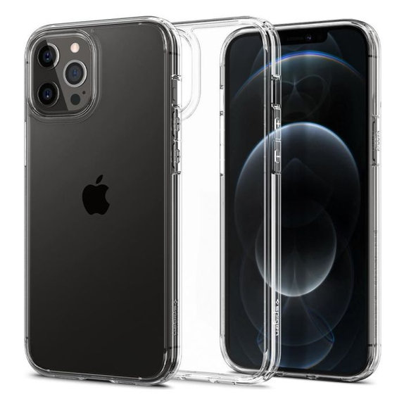 Etui do iPhone 12 Pro Max, Ultra Hybrid, Przezroczysty, Transparent, Spigen