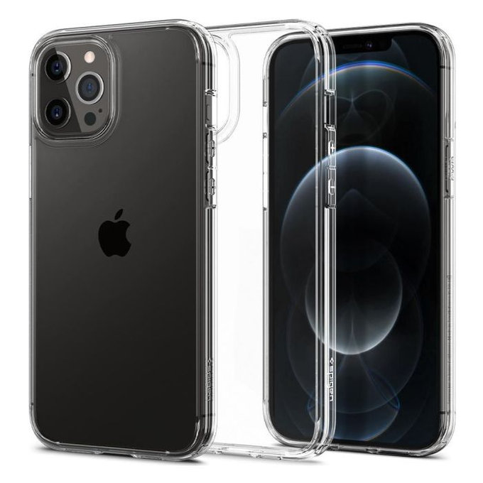 Etui do iPhone 12 Pro Max, Ultra Hybrid, Przezroczysty, Transparent, Spigen