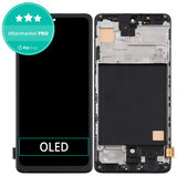 Wyświetlacz OLED do Samsung A51 A515F, Ekran dotykowy z ramką