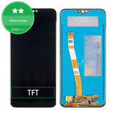 Wyświetlacz i czytnikiem linii papilarnych do Huawei Honor 10, Ekran dotykowy bez ramki, Czarny, Black, TFT