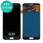 Wyświetlacz OLED do Samsung J3 J320F (2016), Ekran dotykowy bez ramki, Czarny, Black