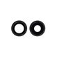 Szklo obiektywu tylnej kamery z ramka (2szt) do iPhone 12, 12 Mini, Czarny, Black