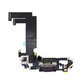 Złącze ładowania z taśmą flex do iPhone 12 Mini, Czarny, Black
