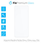 Szklo hartowane do Xiaomi Redmi Note 9 Pro, 9 Pro Max, 9S, FixPremium
