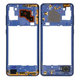Ramka srodkowa do Samsung A21s A217F, GH97-24663C, Niebieski, Blue, Genuine Service Pack