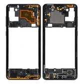Ramka srodkowa do Samsung A21s A217F, Czarny, Black, GH97-24663A, Genuine Service Pack