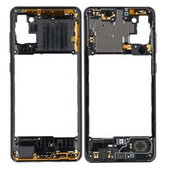 Ramka srodkowa do Samsung A31 A315F, GH98-45428A, GH98-46150A, Prism Crush Black, Genuine Service Pack