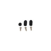 Gumowe zaślepki z śrubami tylnego błotnika do Xiaomi Mi Electric Scooter 2 M365, Czarny, Black
