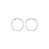 Oslona obiektywu tylnej kamery do iPhone 11, 12, 12 Mini, Bialy, White, 2szt