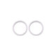 Oslona obiektywu tylnej kamery do iPhone 11, 12, 12 Mini, Bialy, White, 2szt