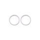Oslona obiektywu tylnej kamery do iPhone 11, 12, 12 Mini, Bialy, White, 2szt
