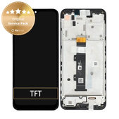 Wyświetlacz do Motorola Moto G30 XT2129, Ekran dotykowy z ramką, 5D68C18187, Phantom Black, Genuine Service Pack