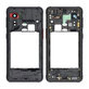 Ramka srodkowa do Samsung Galaxy Xcover 5, G525F, GH98-46354A, Czarny, Black, Genuine Service Pack