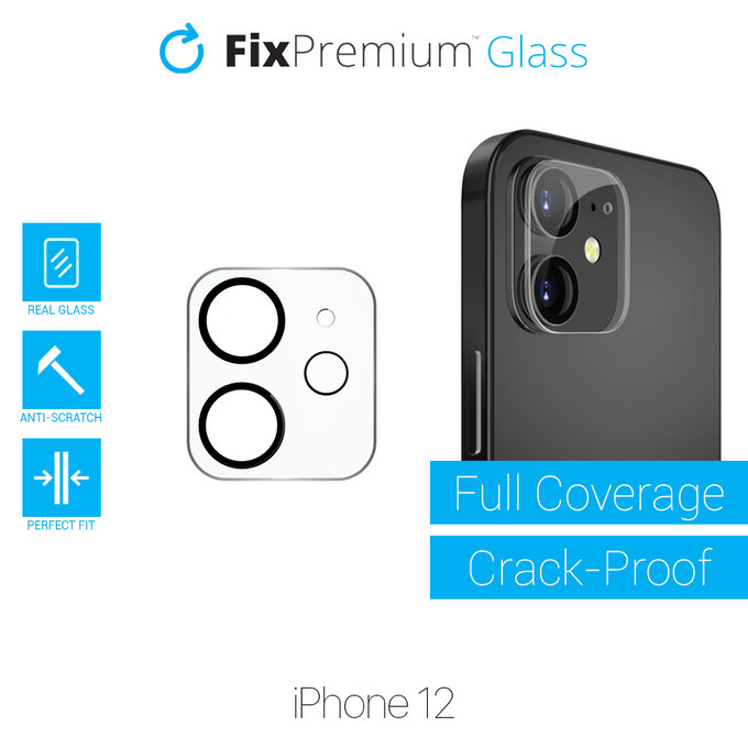 Ochraniacz obiektywu tylnej kamery do iPhone 12, FixPremium