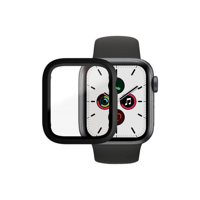 Szkło hartowane do Watch 4, 5, 6, SE (1. Gen) & SE (2. Gen) 40mm, Czarny, Black, Full Body AB, PanzerGlass
