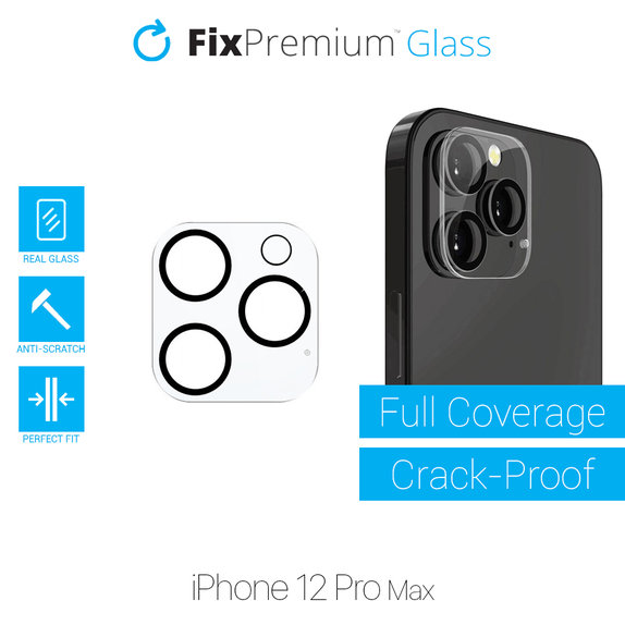 Ochraniacz obiektywu tylnej kamery do iPhone 12 Pro Max, FixPremium