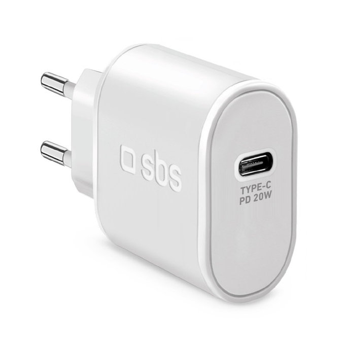 Ladowarka 20W USB-C, Biały, White, SBS