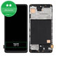 Wyświetlacz do Samsung A51 A515F, Ekran dotykowy z ramką, TFT