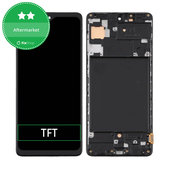 Wyświetlacz do Samsung A71 A715F, Ekran dotykowy z ramką, TFT