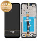 Wyświetlacz do Samsung A22 5G A226B, Ekran dotykowy z ramką, GH81-20694A, Czarny, Black, Genuine Service Pack