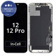 Wyświetlacz In-Cell FHD dla iPhone 12, 12 Pro, Ekran dotykowy z ramką, FixPremium