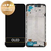 Wyświetlacz do Xiaomi Redmi Note 10S, Ekran dotykowy z ramką, 5600020K7B00, 560002K7BN00, Onyx Grey, Genuine Service Pack