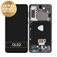 Wyświetlacz do Samsung S21 Plus G996B, Ekran dotykowy z ramką, GH82-24554A, GH82-24553A, GH82-27267A, Phantom Black, Genuine Service Pack