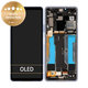 Wyświetlacz do Sony Xperia 10 III, Ekran dotykowy z ramką, A5034094A, Niebieski, Blue, Genuine Service Pack