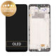 Wyświetlacz do Samsung M32 M325F, Ekran dotykowy z ramką, GH82-25981A, GH82-26193A, Czarny, Black, Genuine Service Pack