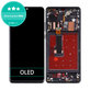 Wyświetlacz OLED do Huawei P30 Pro, P30 Pro 2020, Ekran dotykowy z ramką, Czarny, Black