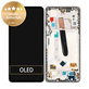 Wyświetlacz do Xiaomi Poco F3, Ekran dotykowy z ramką, 560004K11A00, Niebieski, Blue, Genuine Service Pack