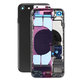 Tylna obudowa z malymi czesciami do iPhone SE (2nd Gen 2020), Czarny, Black