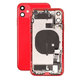 Tylna obudowa z malymi czesciami do iPhone 11, Czerwony, Red