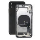 Tylna obudowa z malymi czesciami do iPhone XR, Czarny, Black