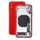Tylna obudowa z malymi czesciami do iPhone XR, Czerwony, Red