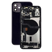 Tylna obudowa z malymi czesciami do iPhone 12, Czarny, Black