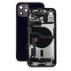 Tylna obudowa z malymi czesciami do iPhone 12, Czarny, Black