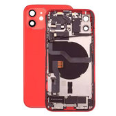 Tylna obudowa z malymi czesciami do iPhone 12, Czerwony, Red