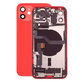 Tylna obudowa z malymi czesciami do iPhone 12, Czerwony, Red