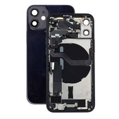 Tylna obudowa z malymi czesciami do iPhone 12 Mini, Czarny, Black