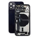 Tylna obudowa z malymi czesciami do iPhone 12 Mini, Czarny, Black
