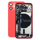 Tylna obudowa z malymi czesciami do iPhone 12 Mini, Czerwony, Red