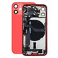 Tylna obudowa z malymi czesciami do iPhone 12 Mini, Czerwony, Red