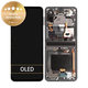 Wyświetlacz do Samsung Z Flip 3 F711B, Ekran dotykowy z ramką, GH82-26273A, GH82-27243A, GH82-27244A, Phantom Black, Genuine Service Pack