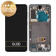 Wyświetlacz do Samsung S21 G991B, Ekran dotykowy z ramką, GH82-24544A, GH82-24545A, GH82-27255A, Phantom Gray, Genuine Service Pack