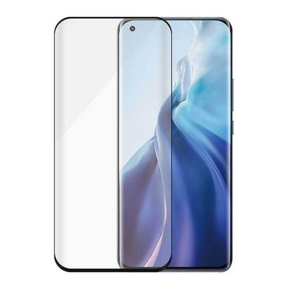Szklo hartowane do Xiaomi Mi 11, Mi 11 Ultra, Case Friendly AB, Czarny, Black, PanzerGlass