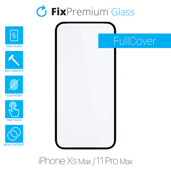 Szklo hartowane FullCover Glass do iPhone Xs Max | 11 Pro Max