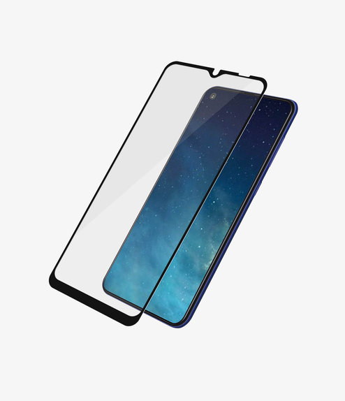 Szklo hartowane do Samsung A22 5G, Case Friendly, Czarny, Black, PanzerGlass