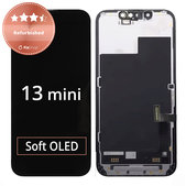 Wyświetlacz dla iPhone 13 Mini, Ekran dotykowy z ramką, Refurbished