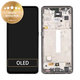 Wyświetlacz do Samsung A52s 5G A528B, Ekran dotykowy z ramką, GH82-26861A, GH82-26863A, GH82-26910A, GH82-26909A, Awesome Black, Genuine Service Pack